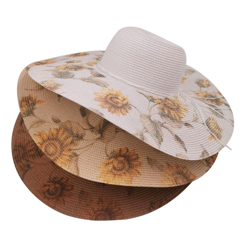 Di che materiale è il cappello di paglia floppy?