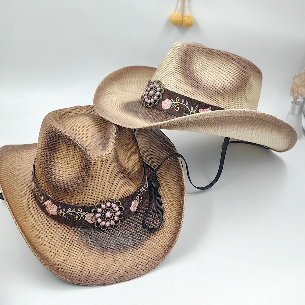 Cappello da cowboy in paglia di fabbrica cinese per donna