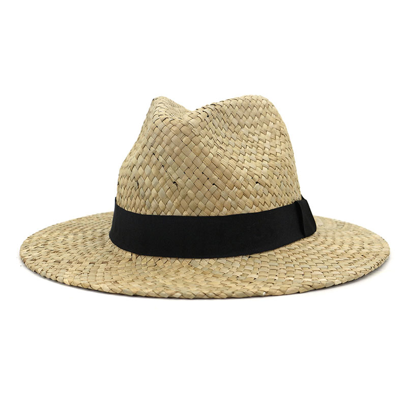 Cappello fedora da uomo in erba salata con fascia personalizzata