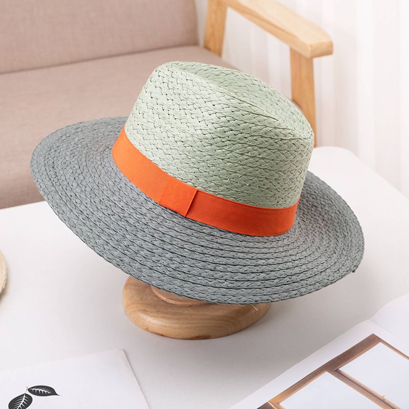 Cappello Fedora estivo bicolore da uomo alla moda