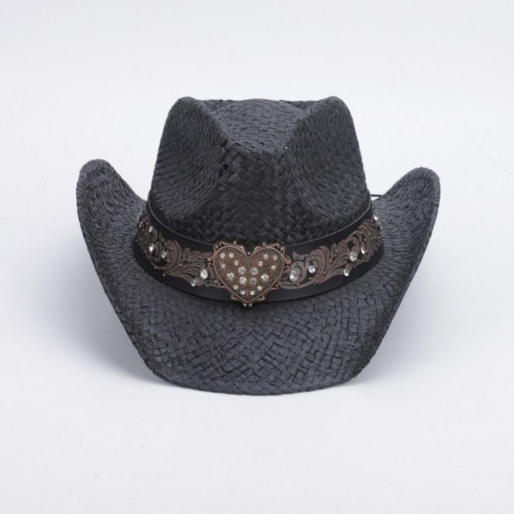 Produttore dei nuovi cappelli di paglia da cowgirl neri