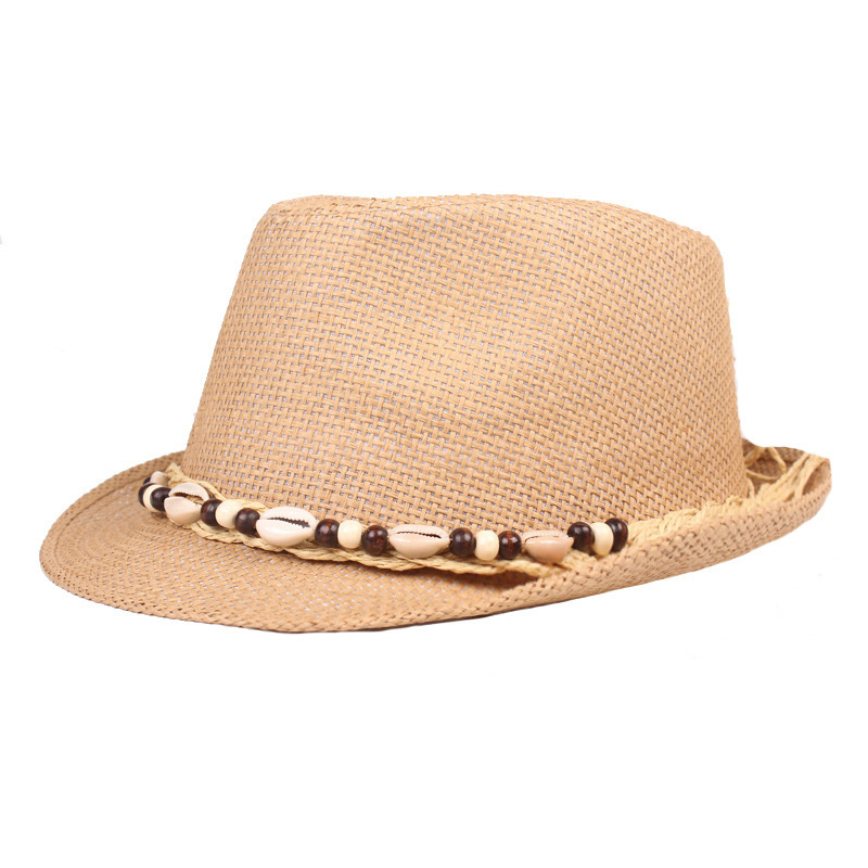 Cappello trilby da uomo Shell Beach Sun in paglia