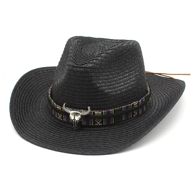 Cappelli di paglia da cowboy ripiegabili