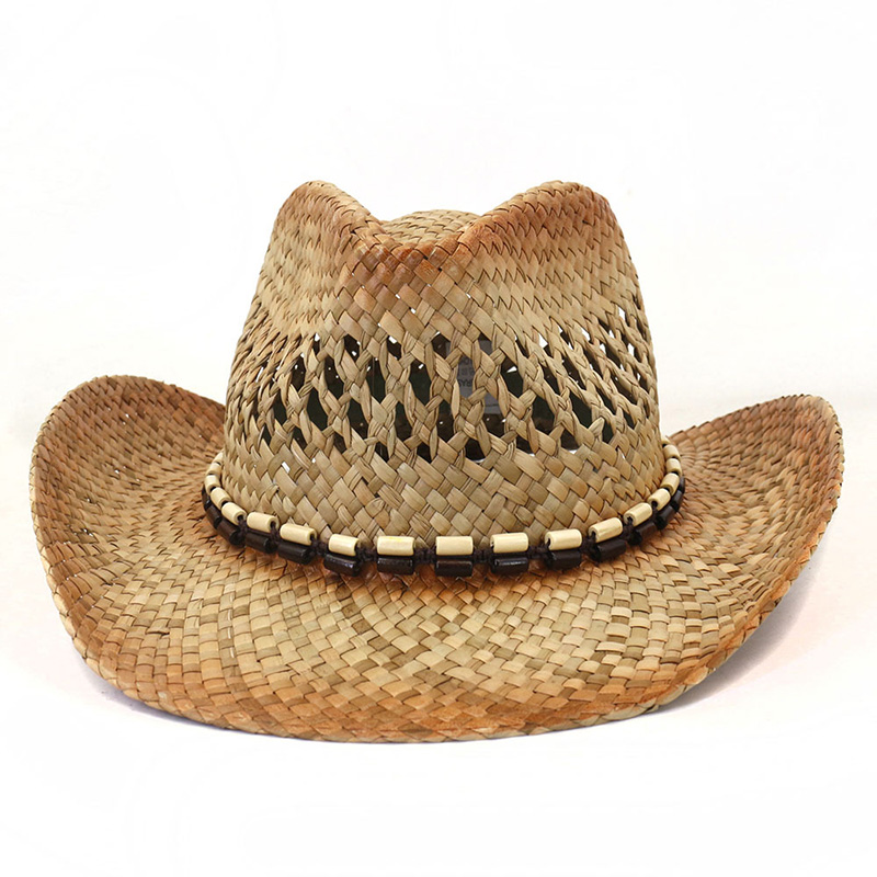 Cappelli di paglia da cowboy con vernice spray