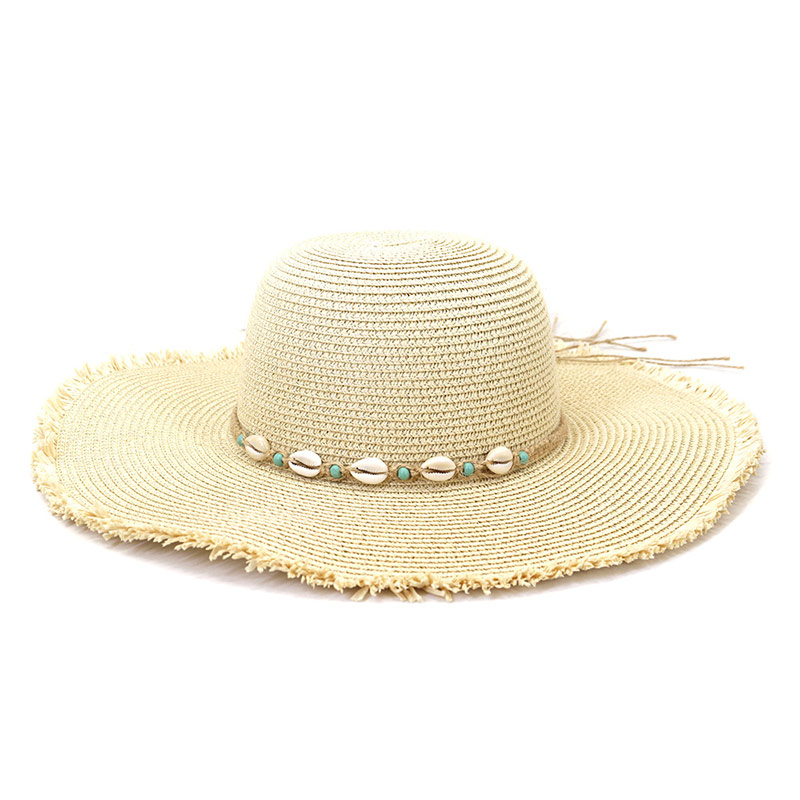 Elegante Shell Band Beach Lady Floppy Sombrero